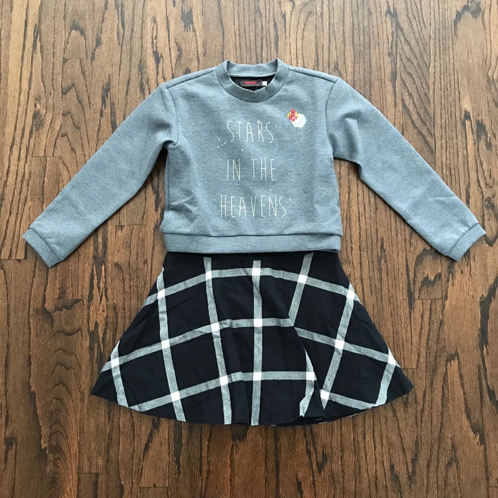 NWT Catimini Stars In The Heavens Plaid Dress